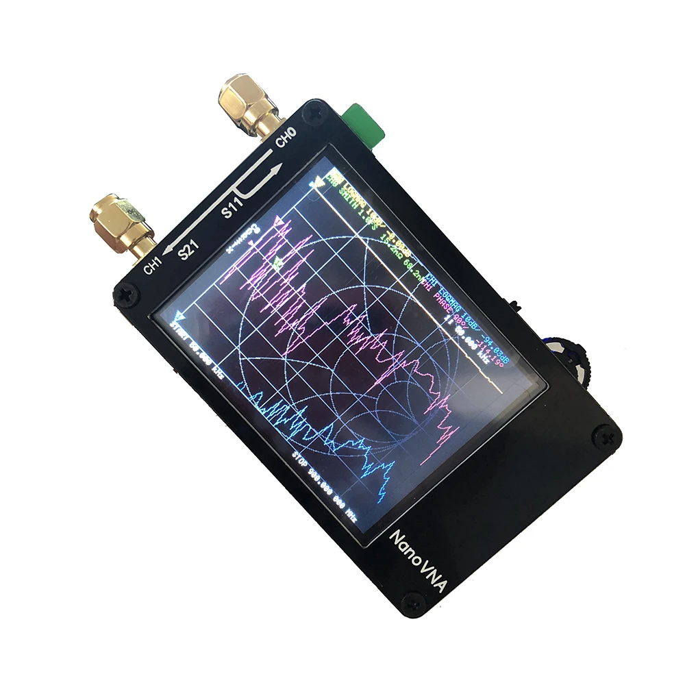 Lusya 2,8 дюймовый сенсорный экран NanoVNA HF VHF UHF UV векторный сетевой анализатор 50 кГц-300 МГц антенный анализатор с батареей I4-001