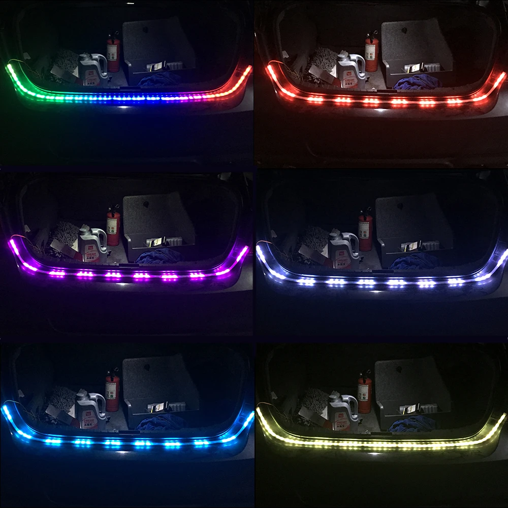 Автомобильный Стайлинг RGB ходовая часть 120 см плавающий светодиодный светильник