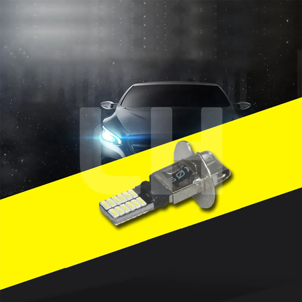 2 шт. 24 SMD 4014 H3 6500K белый светодиодный лампы дневного света для вождения Яркие