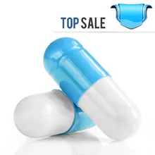 5000 шт/коробка размер 0 пустые разделенные желатиновые капсулы для капсульных наполнителя машины белого и синего цвета