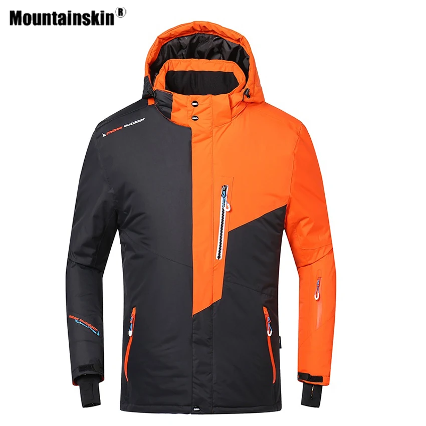 Мужская зимняя флисовая куртка Mountainskin теплая уличная спортивная для катания на