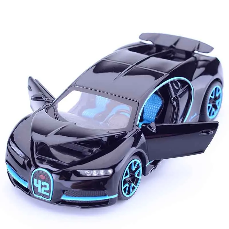 Коллекционная модель Bugatti Chiron в масштабе 1:32 игрушечные машинки из сплава Литые