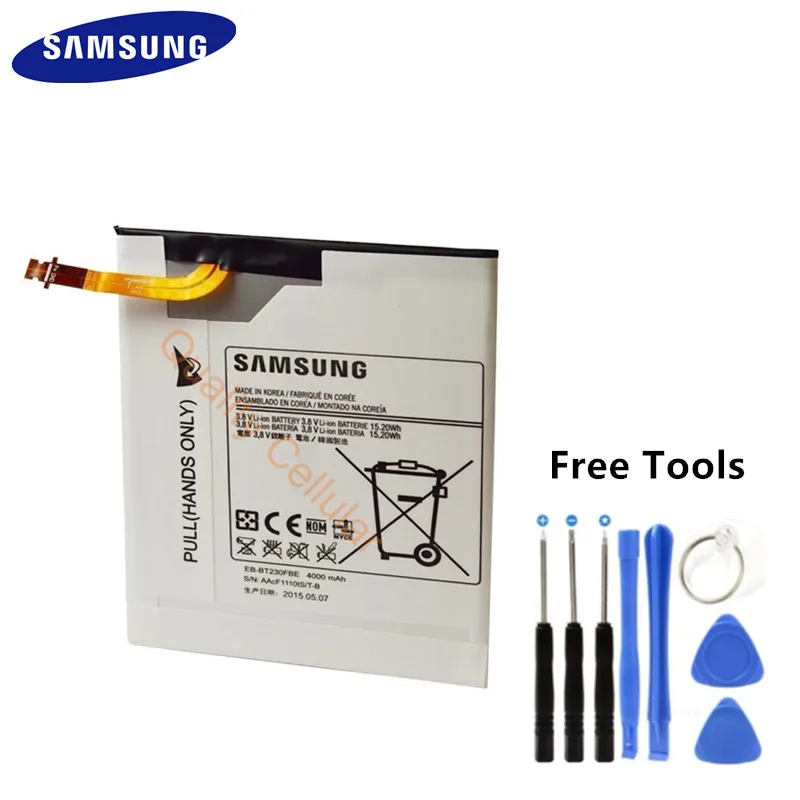 

Geniue Original Samsung Battery EB-BT230FBU 4000mAh For Samsung Galaxy Tab 4 SM-T230NU 7.0 SM-T230 T231 T235 Free Tools