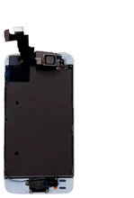 Lcd display + touch glas digitizer + home + frontkamera flexkabel für iphone 5 s weiß/schwarz farbe