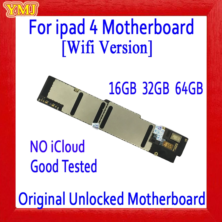 Оригинальная разблокированная материнская плата для ipad 4 с системой IOS версия Wifi