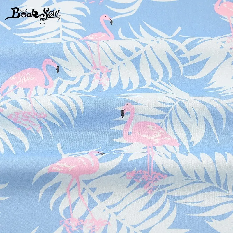 Booksew Cotton Twill Fabric Red-crowned Crane Design Blue Sewing Cloth For Quilting Patchwork Bedding Baby Pillow Cushion Telas | Дом и сад