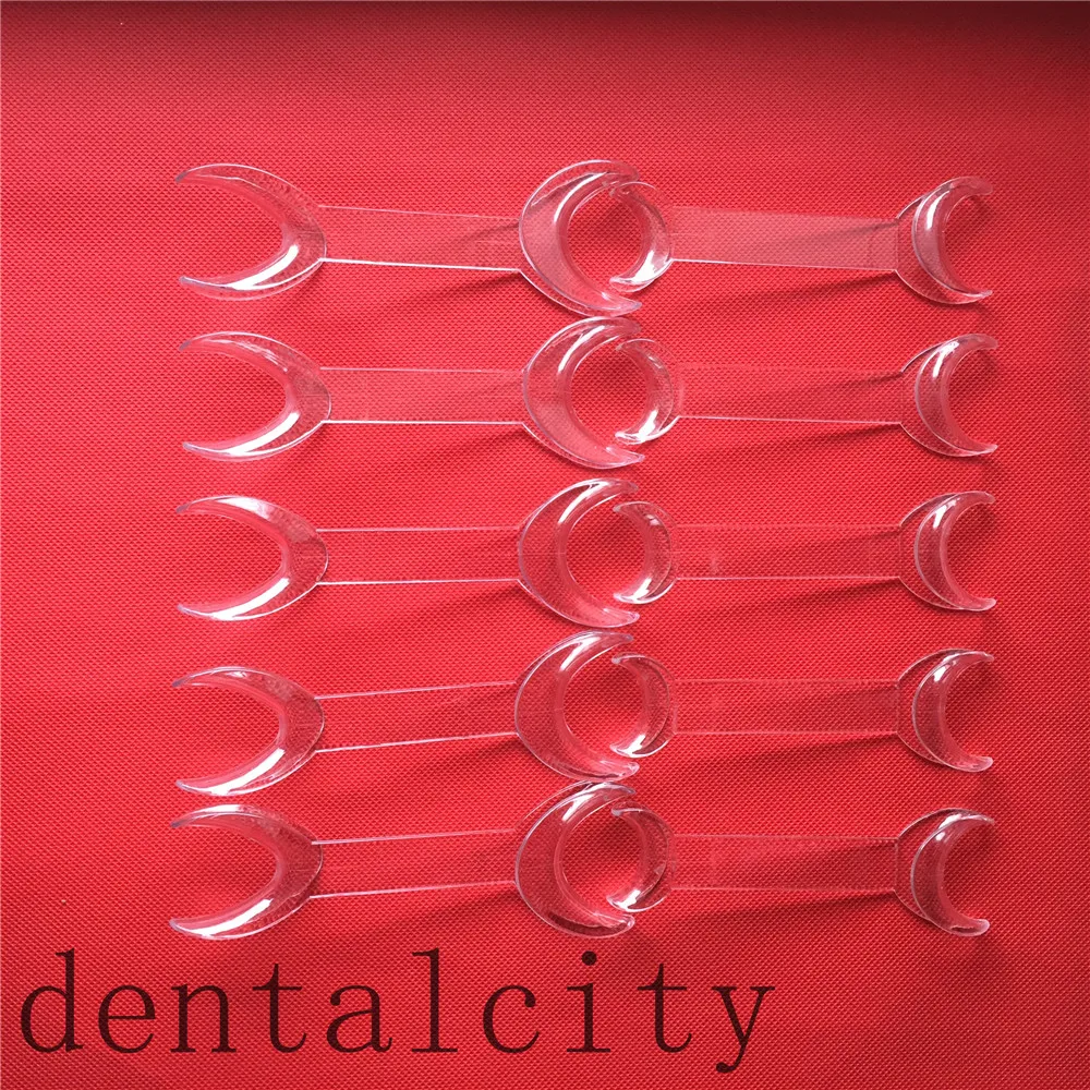 

10Pc Dental Transparent Double-headed T-Shape Intraoral Cheek Lip Retractor Opener large&small