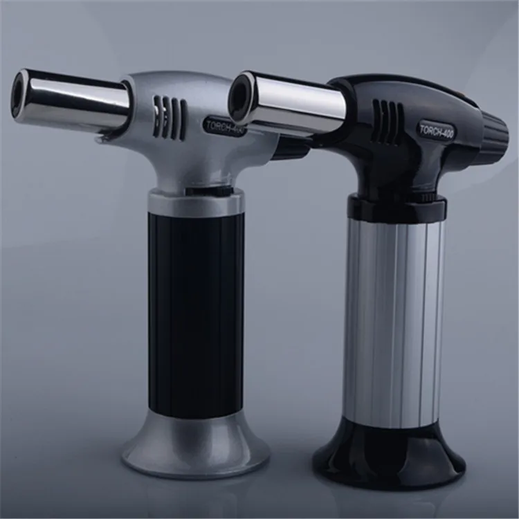 

Creative metal straight into the windproof welding spray gun lighter outdoor barbecue kitchen ignition portable practical
