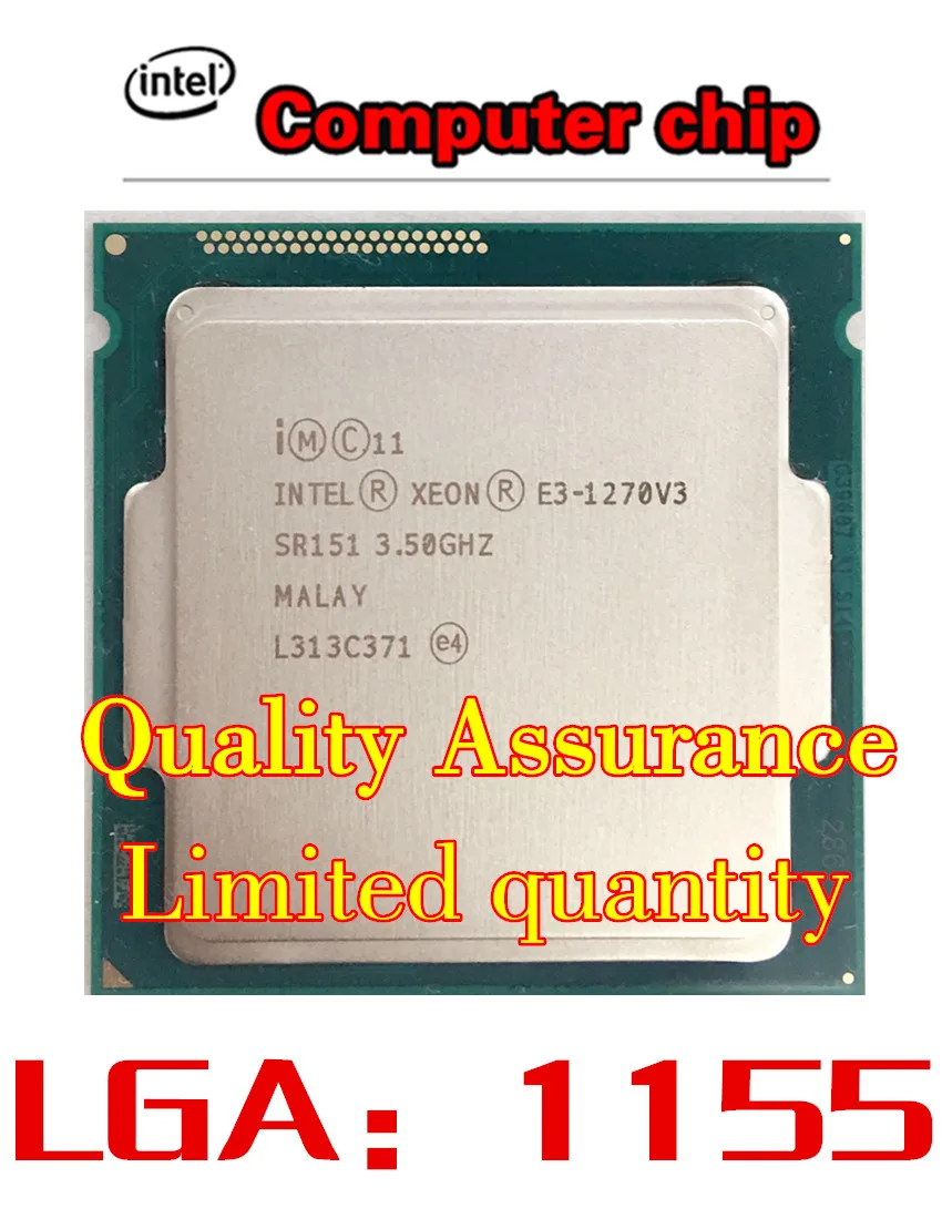 Intel Xeon E3 1270 V3 3.5GHz LGA1150 8MB Quad Core CPU Processor E3 ...