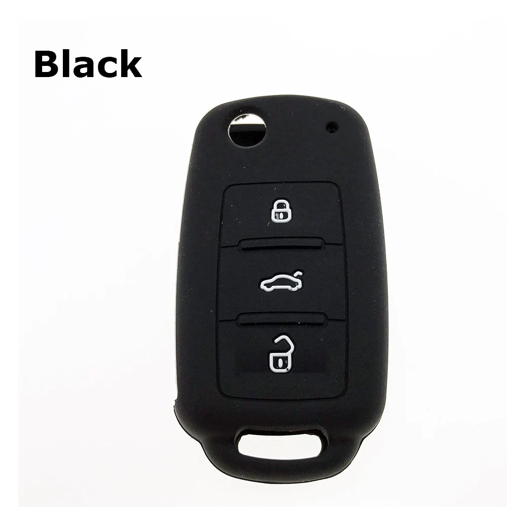 Силиконовый чехол для ключей VOLKSWAGEN polo bora CADDY GTI Rabbit Golf Touareg Beetle Passat B5 B6 B7 Jetta MK5 MK6