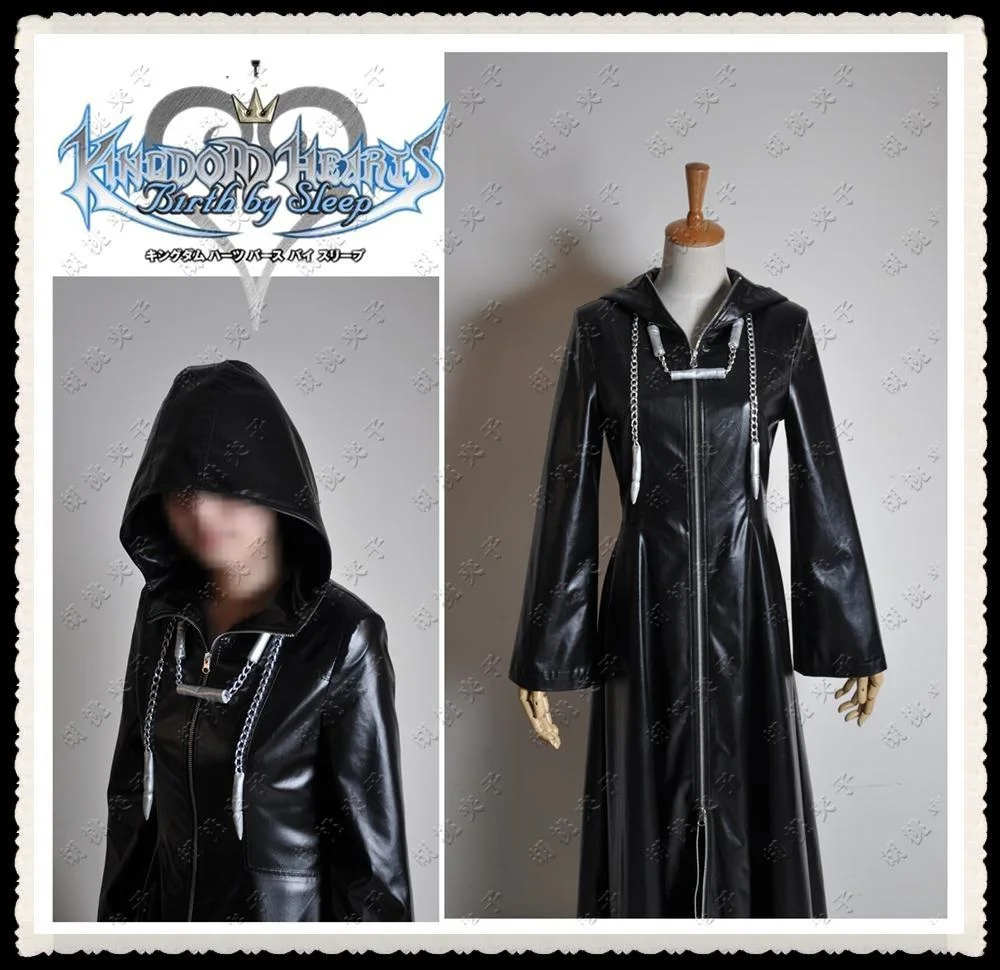 Kingdom Hearts II Organization XIII Cloak Cosplay Costume Anime Party High quality windbreaker Kingdom Hearts II Organization XIII Cloak Cosplay Costume Anime Party High quality windbreaker