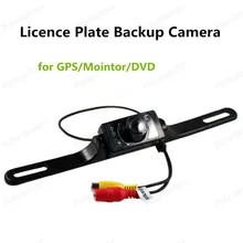 Горячие продать Водонепроницаемый для GPS/Mointor/DVD Заднего Вида CMD 7 LED Резервное Копирование Номерного знака Камера NTSC