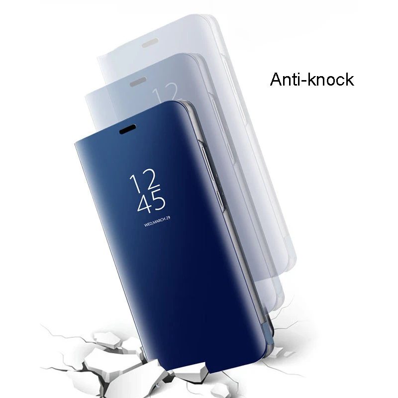 Чехол SY для Xiao mi 6 5X 6X чехол Роскошный rror Clear View умный защитный флип
