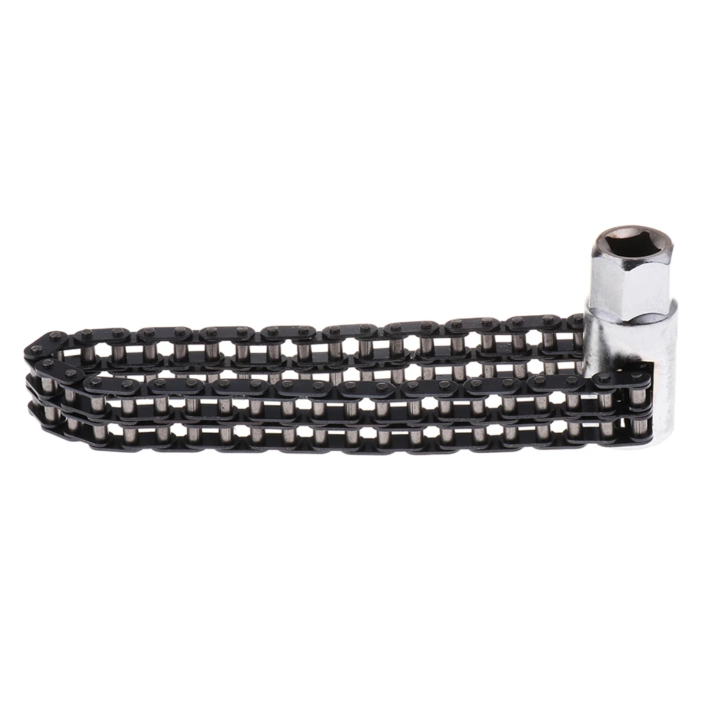  1 Pcs Key Chain Type Oil Filter Chain Wrench 4 Knots Deep Socket For Most Cars And Light Trucks Separate Fast Handle All Shape