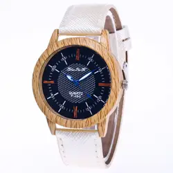 Модные деревянные часы женские наручные часы минималистичный дизайн оригинальные деревянные бамбуковые часы деревянные часы Montre Homme
