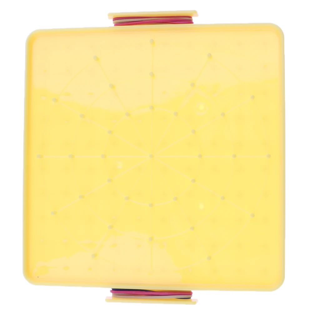 Plastic Nail Plate Boards Geoboard Puzzle Game Mathematics Nailboard For Kids Math Geometry Educational Toy Gifts