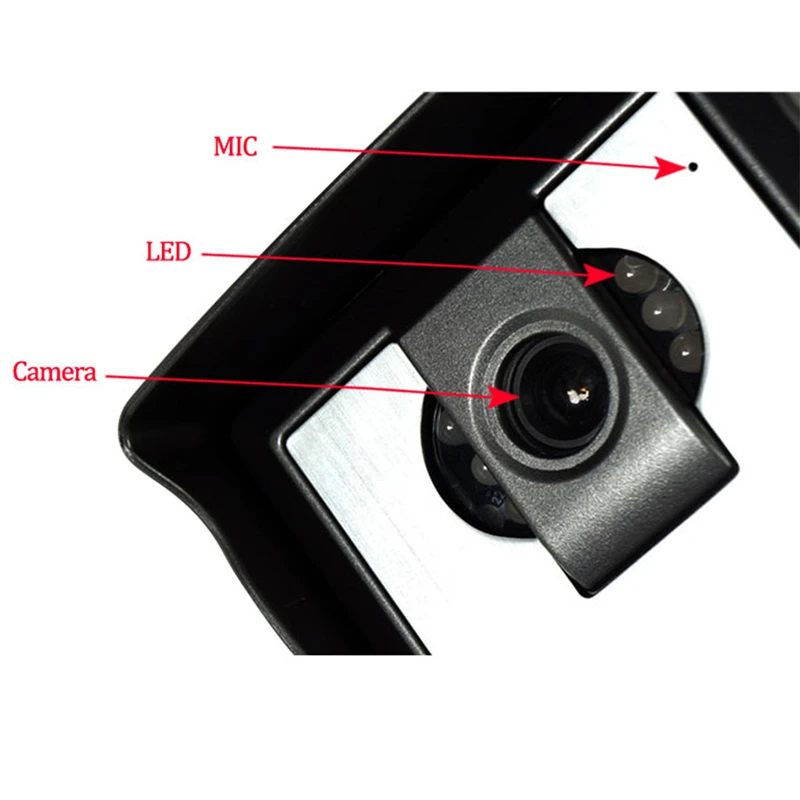 Free Shipping Video Door Phone Intercom System Video Doorbell 700TVL Outdoor IR Camera Night Vision Doorphone For home/apartment