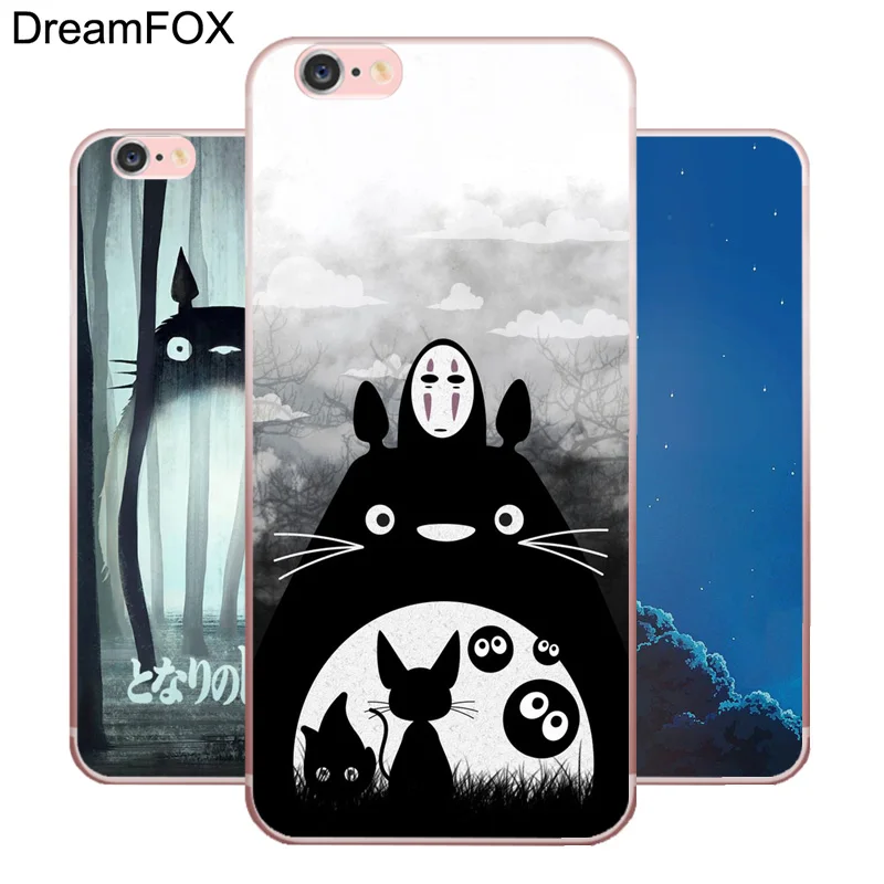 Beste DREAMFOX M318 Cut Mode Totoro Zachte TPU Silicone Case Cover Voor Apple iPhone X XR XS Max 8 7 6 6 s Plus 5 5 s SE 5C 4 4 s