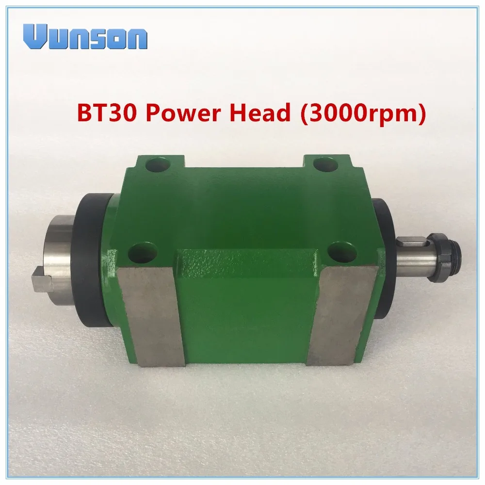 

BT30 Taper Chuck 1500W 1.5KW 2hp Power Head Power Unit CNC Cutting/Boring/Milling Machine Lathe Tool Spindle 3000RPM