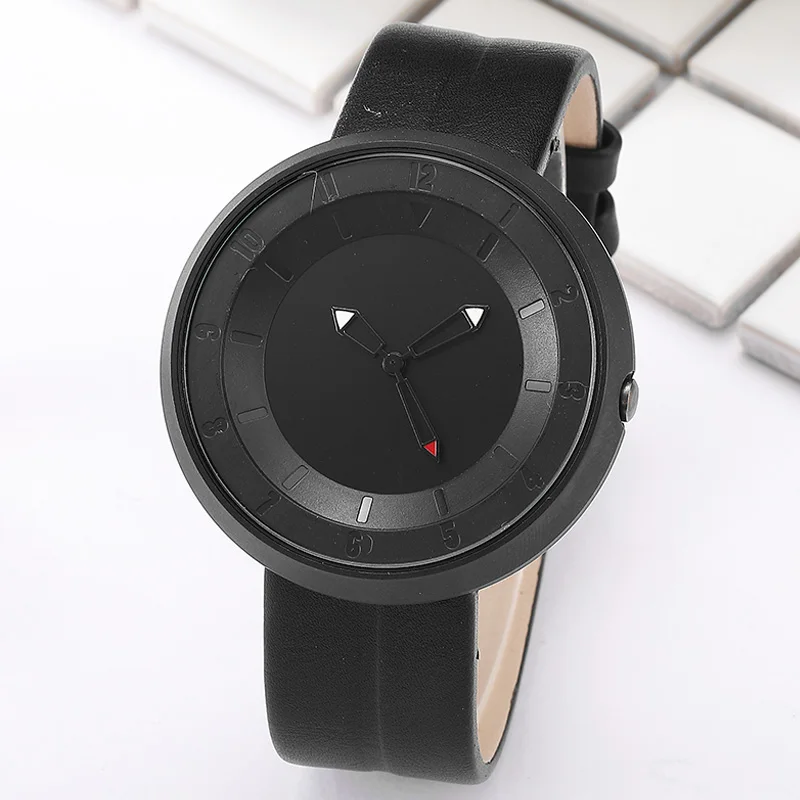 

Cool Geek Minimalist Watch Men Fashion 3 Hands Simple Dial Quartz Watch Leather Strap Casual Sports Male Clock Relogio Masculino