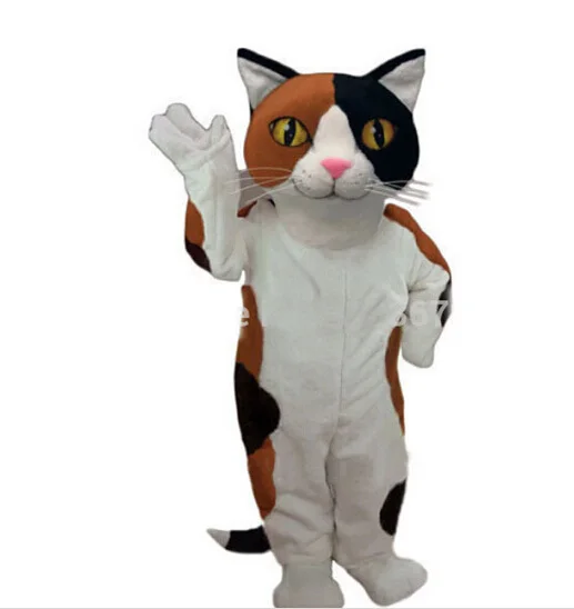 

2015 New Arrival Cat Calico Cute Mascot Costume Halloween Fursuit Fancy Dress Free Shipping
