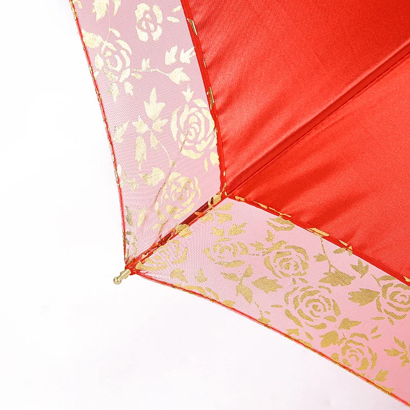 Креативный кружевной свадебный зонтик,, складные листья лотоса, купол принцессы, зонтик от Солнца/дождя для женщин