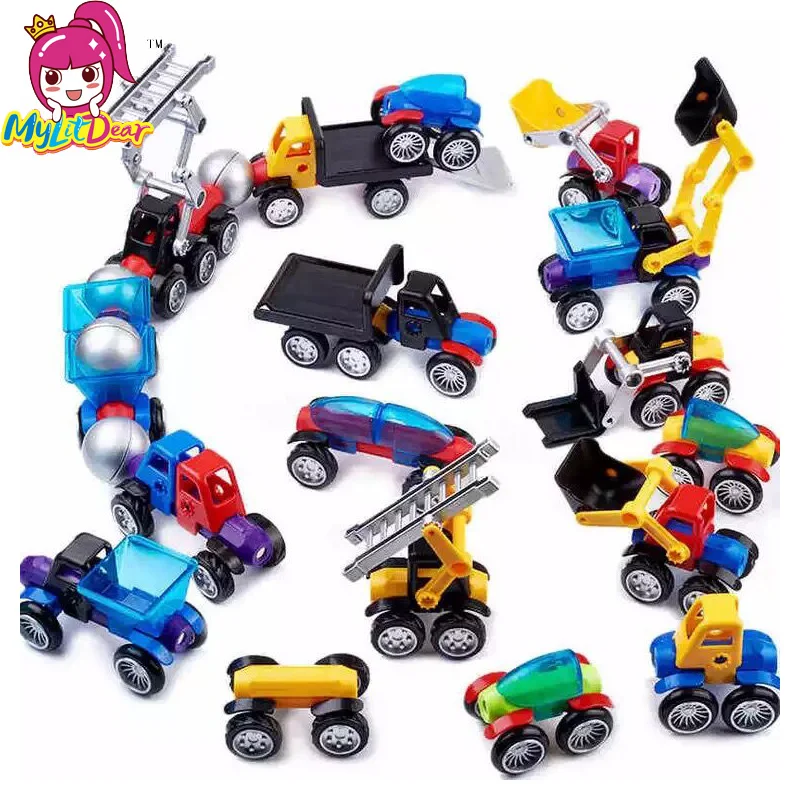 

Magnet Bars Kids Magnetic Designer Building Blocks 3D DIY Creative Engineering Vehicles Bricks Models Learning Educational Toy