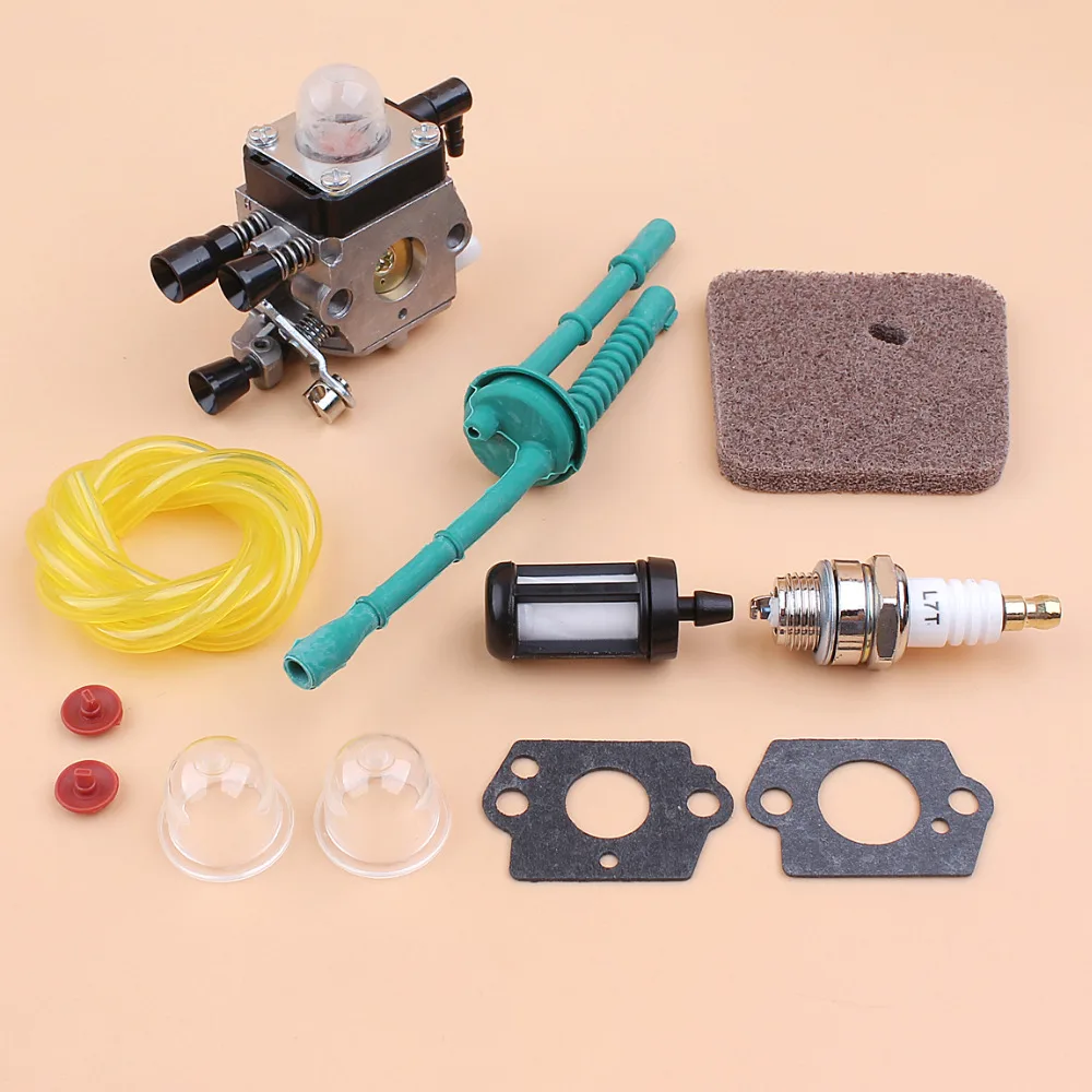 

Carburetor Air Filter Fuel Hose Check Valve Kit Fit STIHL FS45 FS46 FS55 FS55R FC55 FS38 FS55RC KM55 HL45 KM55R SP85 Zama Carb
