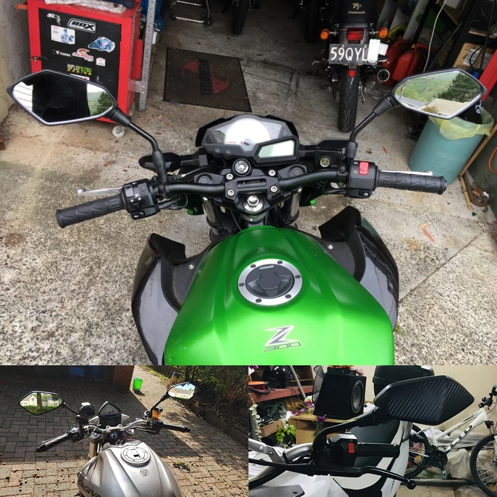 Зеркало заднего вида для мотоцикла 10 мм стекло большого размера Suzuki GSXR GSX R 600 750 1000