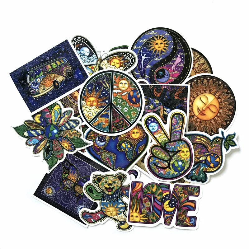 

25Pcs/lot Colorful Random Stickers For Laptop Helmet Luggage Motorcycle Bike Mixed Cartoon Pvc Waterproof Doodle Sticker