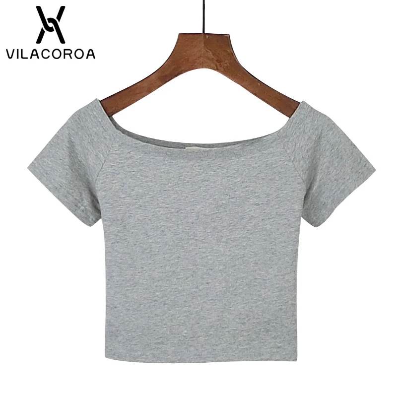 أفضل بيع القطع الرقبة مثير المحاصيل الأعلى تي شيرت نسائي بأكمام قصيرة تي شيرت المحملة أسود أبيض تي شيرت قصير الأساسية تمتد تي شيرت