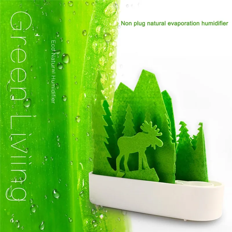 Экологичный очиститель воздуха зеленый увлажнитель естественного распыления натуральный Испарительный Увлажнитель питания