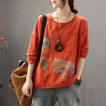 

2019 Spring Summer women t shirts tops long sleeve pullovers tshirt