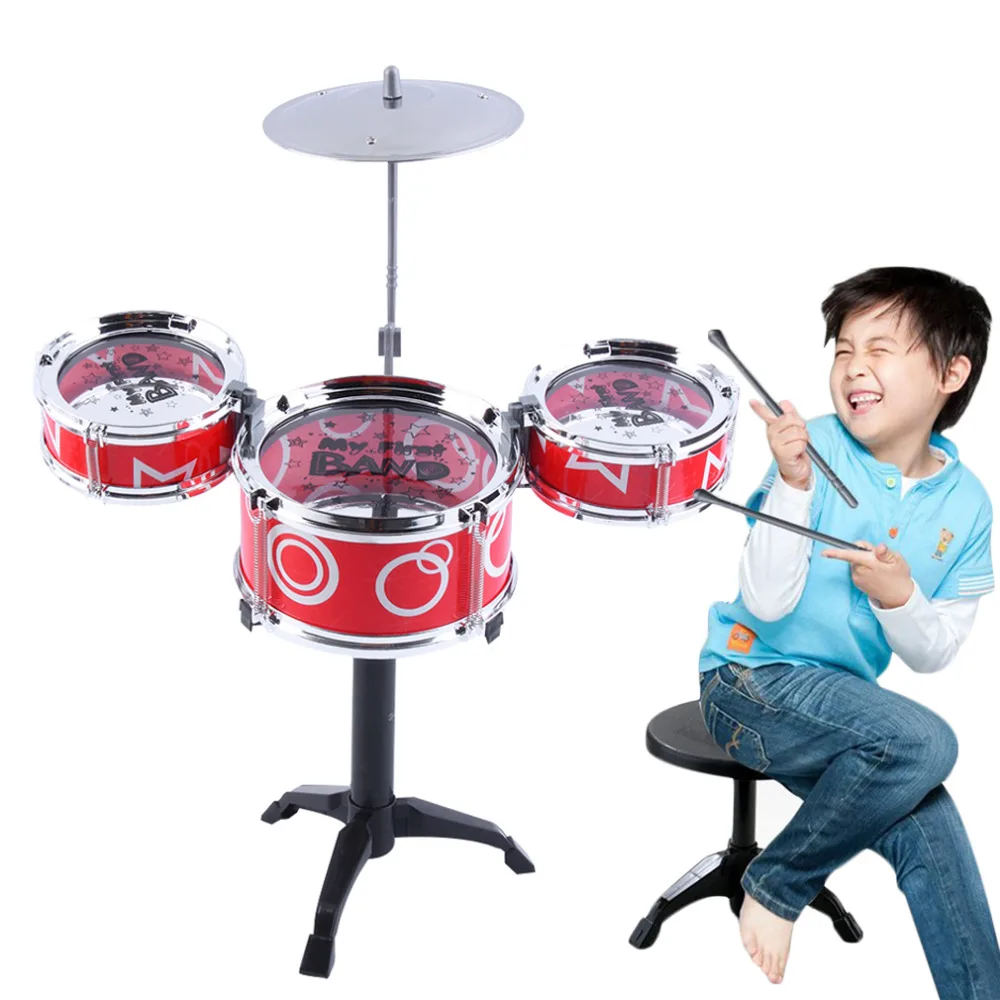 Children Jazz Drum Toy Musical instruments Toys Cymbal Sticks Rock Set