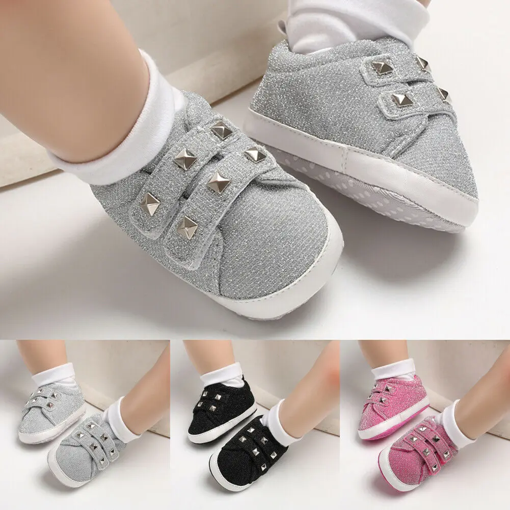 

Cute Solid New Born Baby Shoes Toddler Kids Sneakers Casual Baby Boys Girls Soft Sole Crib Shoes First Walkers 0-18Months