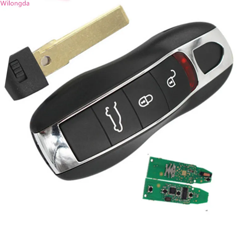 

Wilongda Car key 3 button unkeyless remote key 315MHz 433MHz 434MHz for Porsche Panamera Macan Cayman auto key
