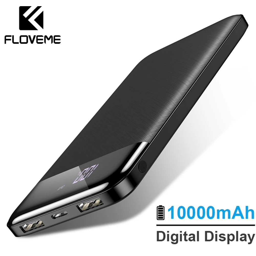 FLOVEME 10000mAh Power Bank Externe Batterie Pack Tragbare Ladegerät mi Power Poverbank Power Bank
