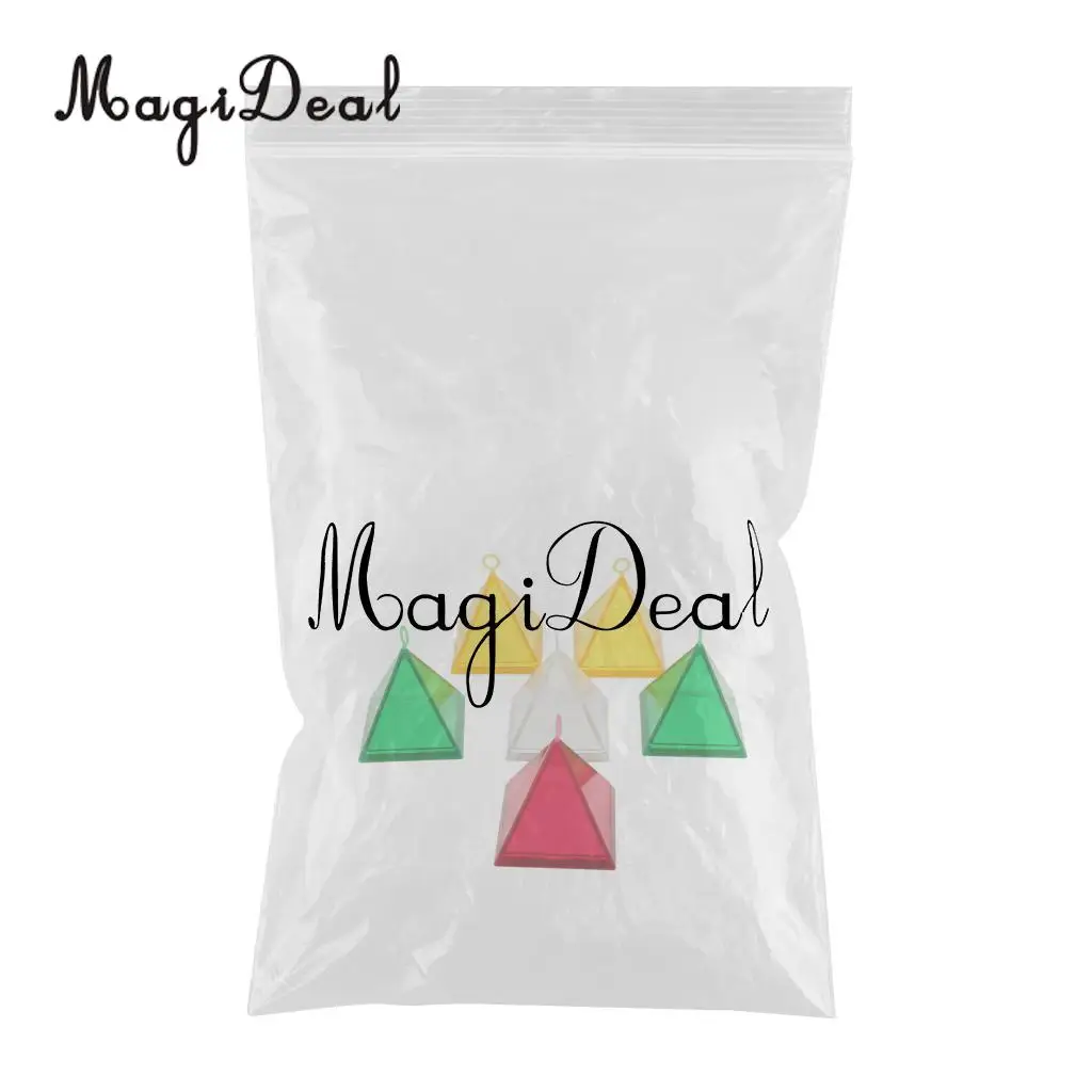MagiDeal Pack of 6 Helium Balloons Pyramid Pendant Bearing Weight Block Party Supplier