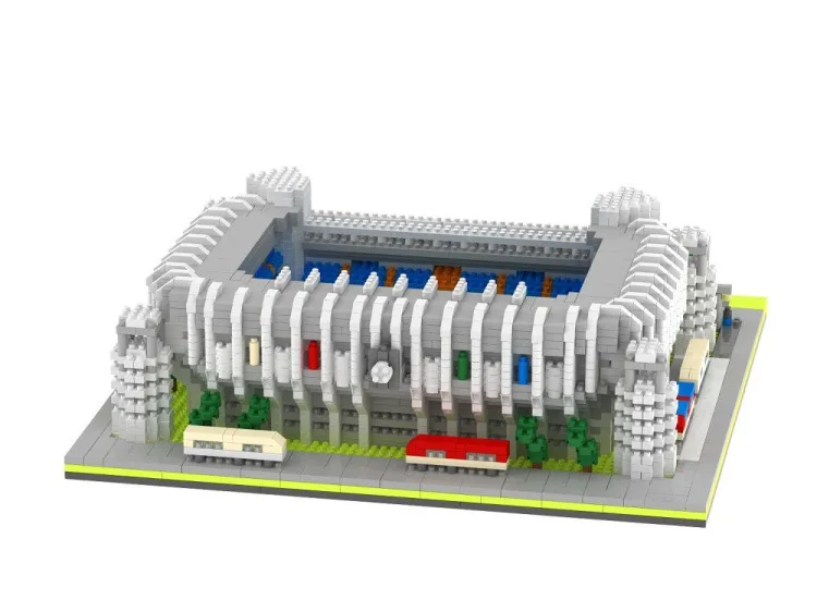 

Spain Bernabeu Competition Football Game Stadiums Magic Blocks DIY Building Anime Toys Auction Model Toy