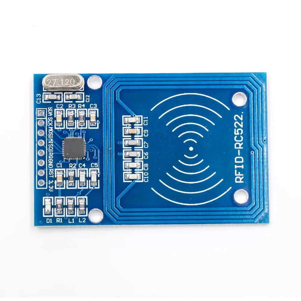 1 комплект MFRC-522 RC-522 RC522 RFID беспроводной IC модуль S50 Fudan SPI писатель считыватель карты брелок сенсор наборы 13,56 МГц для Arduino