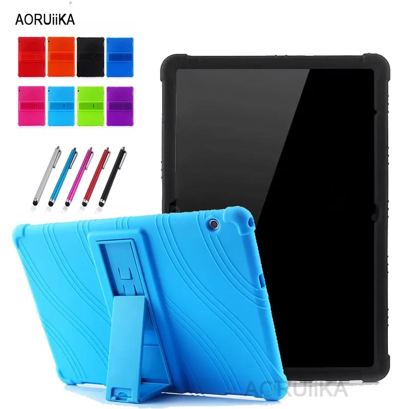 

AORUiiKA New child baby shockproof Anti-fall silicone Case For Huawei MediaPad T5 10 AGS2-W09/L09/L03/W19 10.1" stand cover+gift