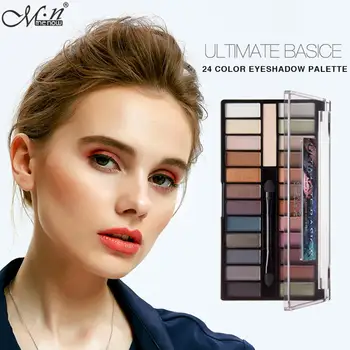 

24 Colors Eye Shadow Palette Waterproof Shiny Matte Eyeshadow Palette Women Beauty Lasting Shadow Primer