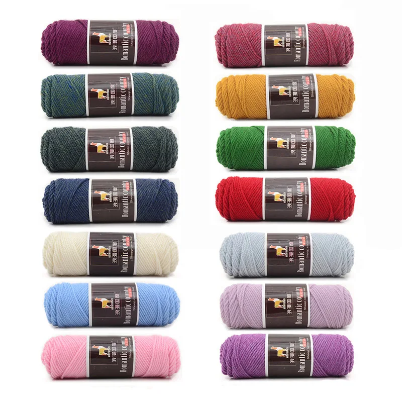 51 цветная толстая пряжа для вязания, теплая детская вязальная работа для ручного вязания