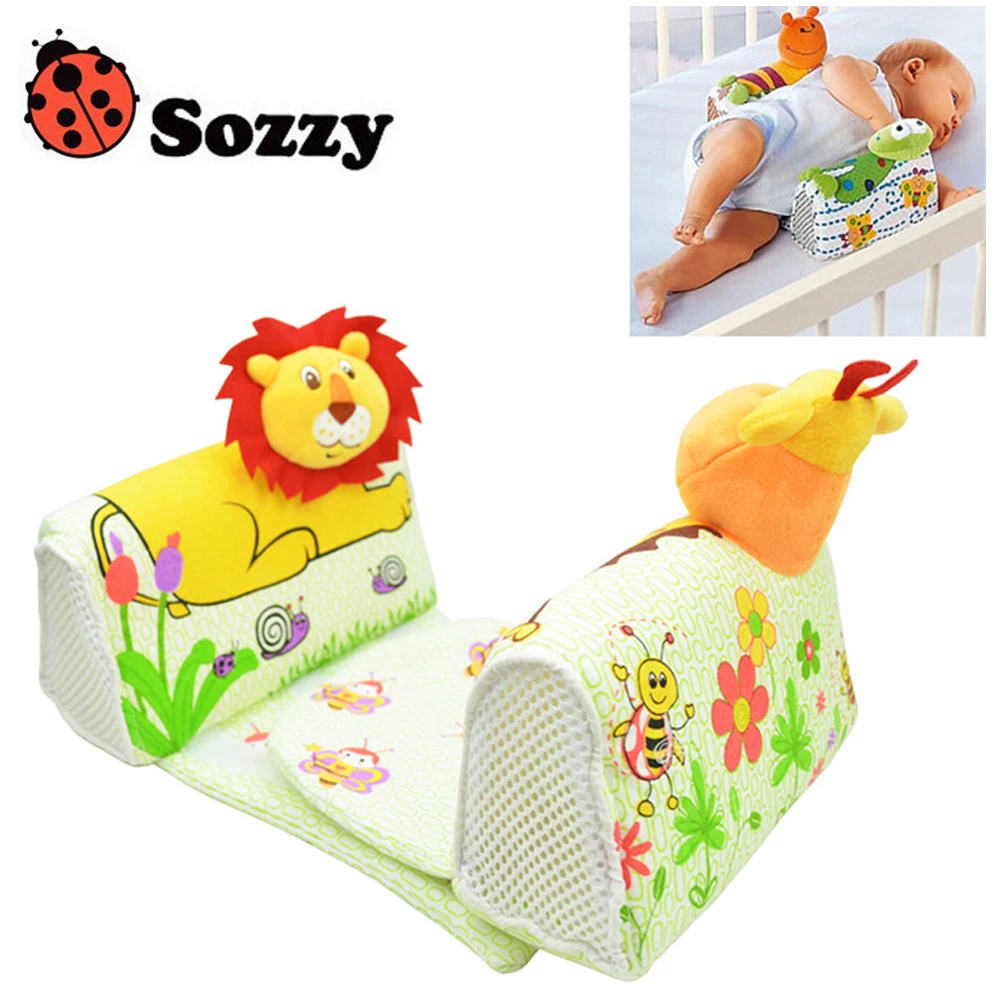 1pcs Sozzy Baby Finalize Design Pillow Anti Roll Pillow Adjust Position Shaping Side Sleeping Pillow frog Lion Giraffe 