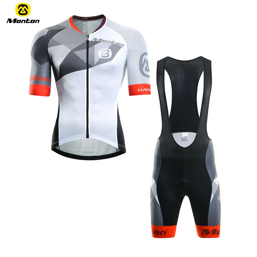 2017 Monton Men Short Sleeve Cycling Sets Bike MTB Bicycle Clothes For