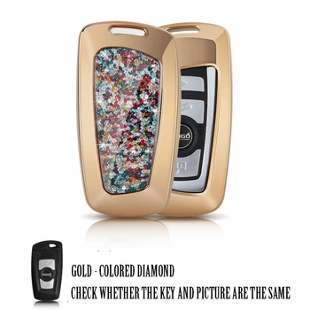 

Car Key Case Cover Key chain For BMW F30 F20 X1 X3 X5 X6 X7 E30 E34 E90 E60 E36 Key ring Pendant Part Holder Car Styling