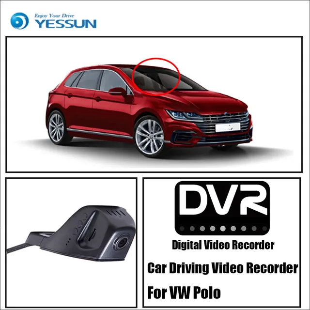 Best Offers YESSUN Car Front Dash Camera CAM for Volkswagen Polo DVR Driving Video Recorder Function Car DVR Camera Video Recorder