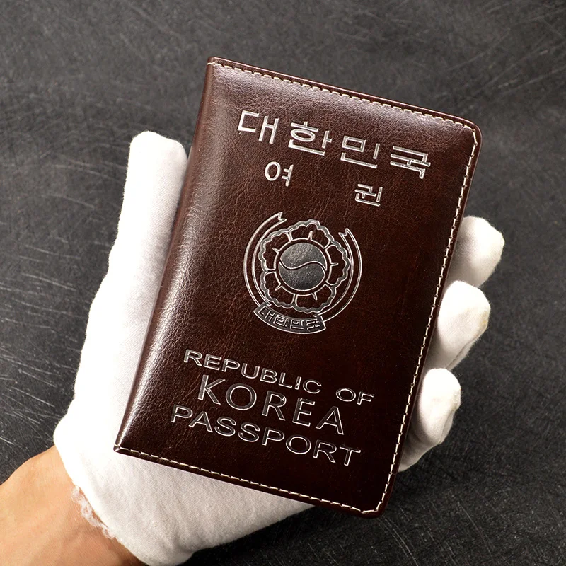 Korea Passport Cover Travel Women Pu Leather Coves For Passports Travel Wallet Fashion Cute Pink