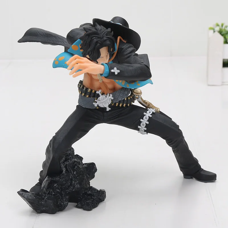 Аниме one piece Figure Ace Toy ZERO Portgas D Ace Battle Ver. one piece Luffy Brother Fist of Fire Ace PVC Figure Toys - Цвет: 4 opp bag