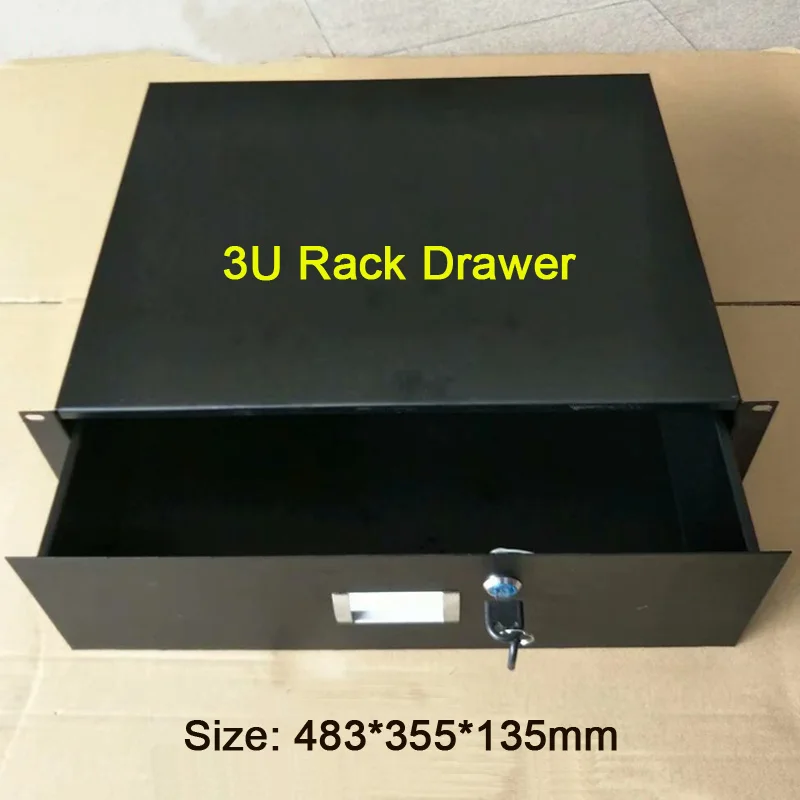 

Flight case accessories,Iron drawer,3U standard cabinet drawer 19 Inch Racking Rack Drawers